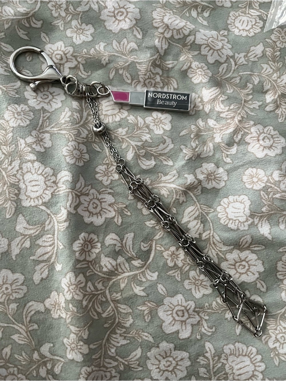 Nordstrom Silver Lipstick Charm Keychain/bag charm
